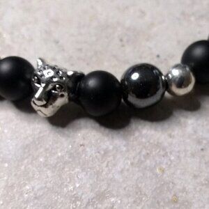 Handsome + Sexy! Beaded Men's Bracelet 8" - Jaguar - Puma - Panther - Cougar